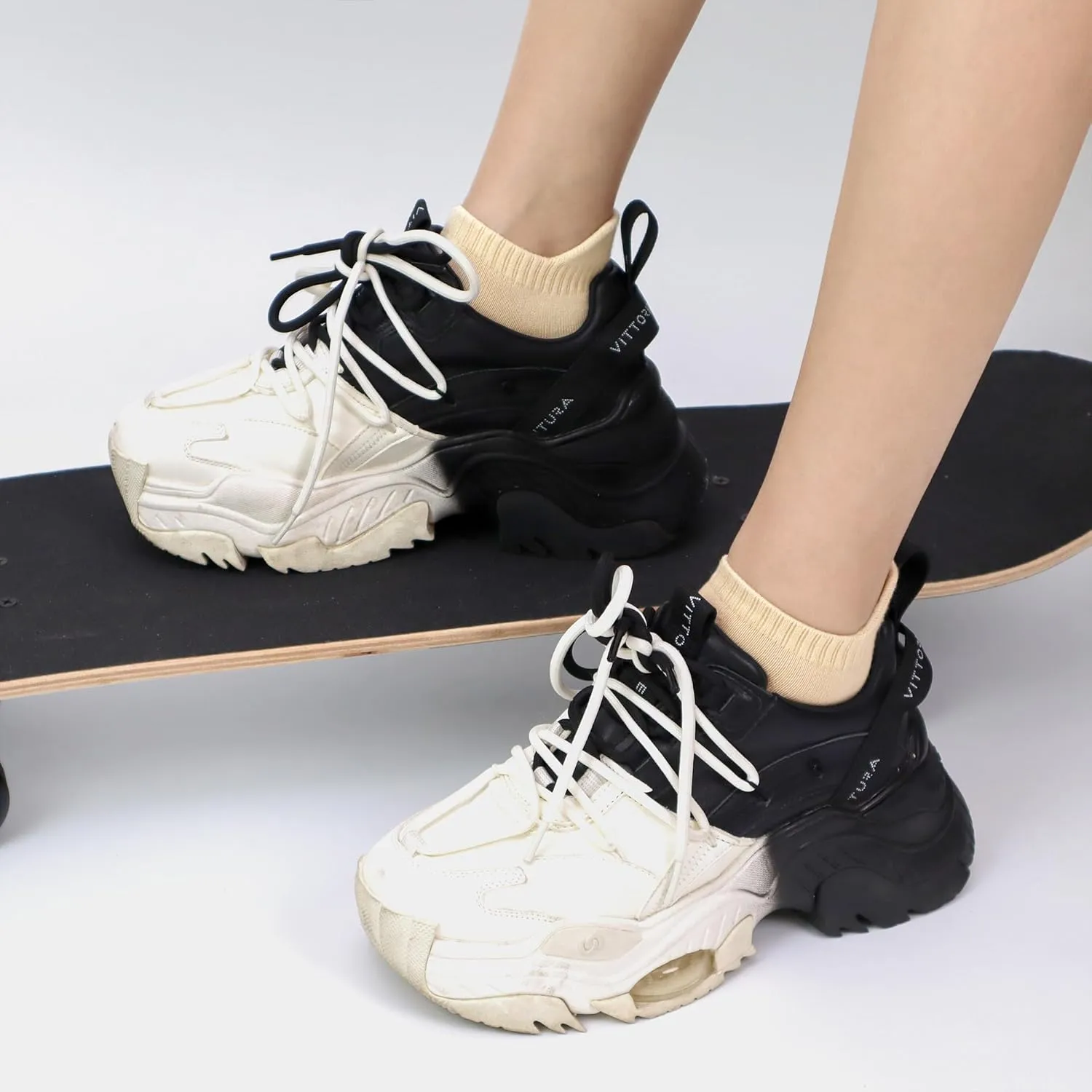 Ankle Thin Socks Womens Combed Cotton Low Cut Athletic No Show Running Socks With Heel Tab 6 Pairs