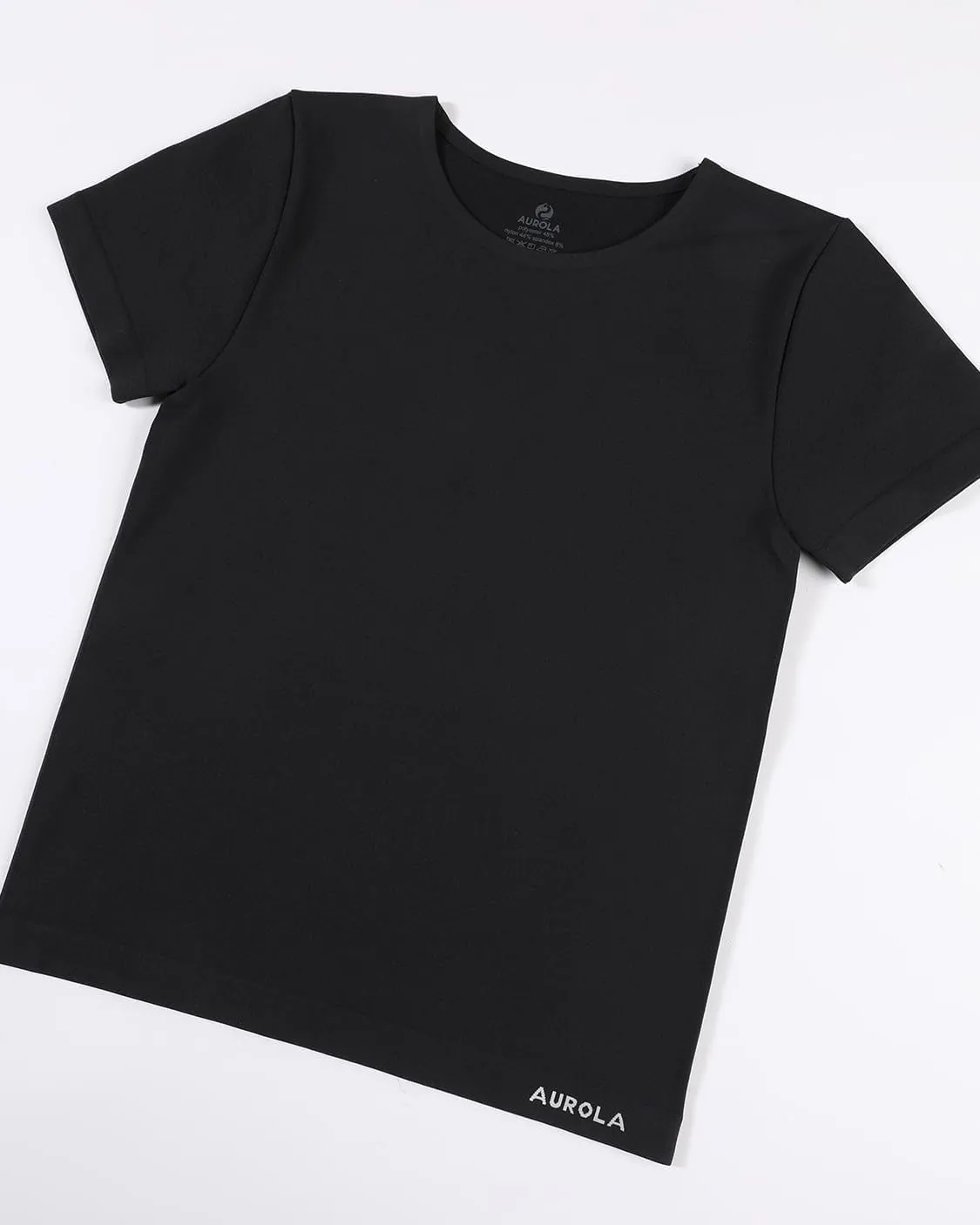 AUROLA Women Essentials Seamless Short Sleeve Fitted Tshirt Gym Workout Athletic Shirts Top Tee