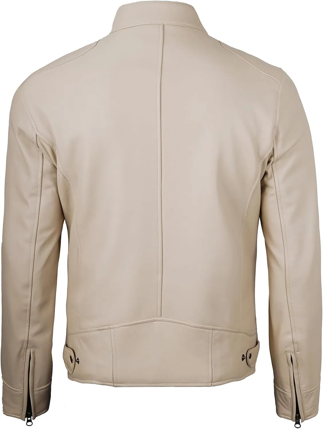 Blingsoul Leather Jackets For Men - Real Lambskin Motorcycle Style Mens Leather Jacket