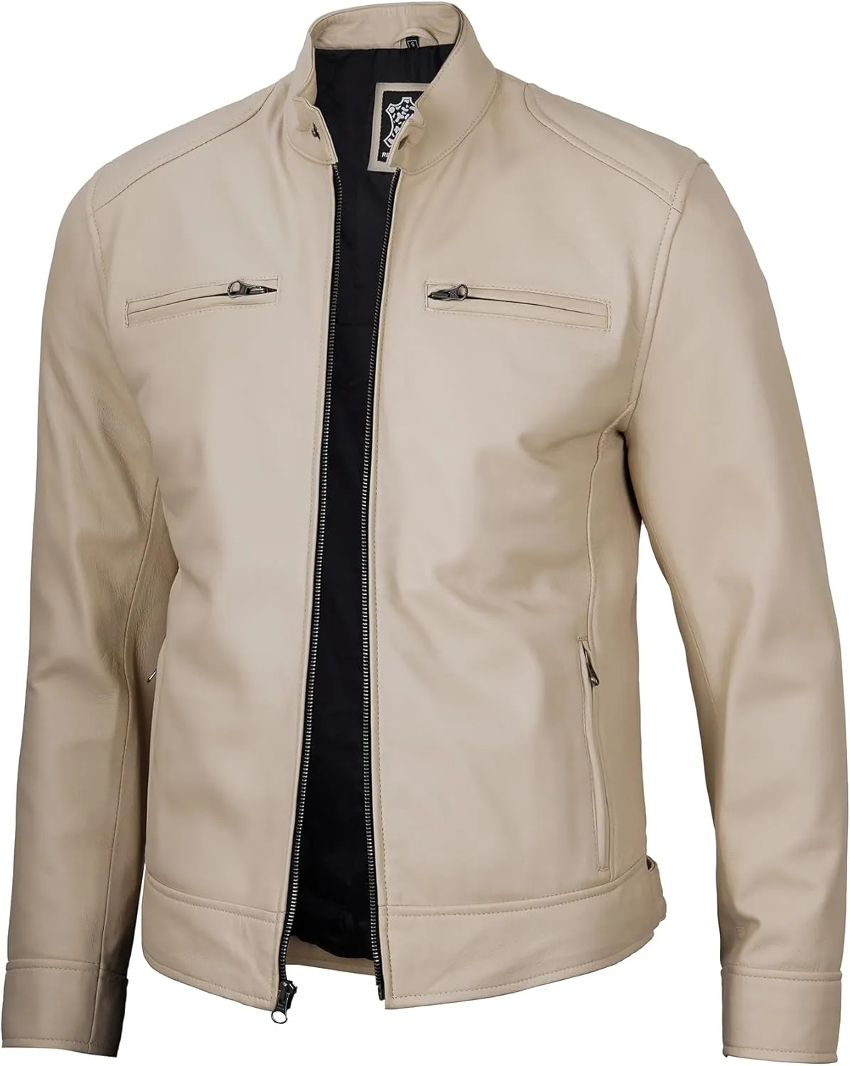 Blingsoul Leather Jackets For Men - Real Lambskin Motorcycle Style Mens Leather Jacket