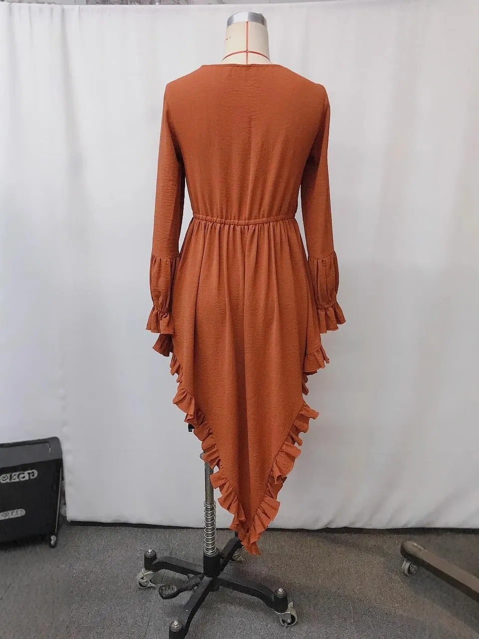 Cowgirl Dresses for Women Sexy Boho Western Dress Vintage Print Asymmetrical Ruffled Hem Short Sundress