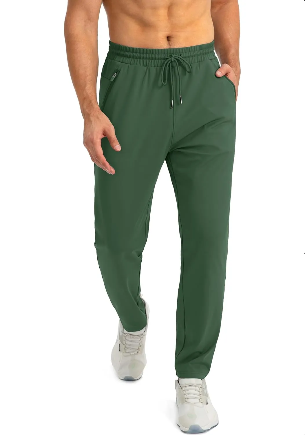 G Gradual Men's Sweatpants with Zipper Pockets Tapered Joggers for Men Athletic Pants for Workout, Jogging, Running