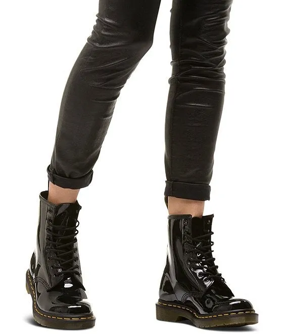 GIRLS' DR. MARTENS PATENT LAMPER BOOTS (SZ 5)