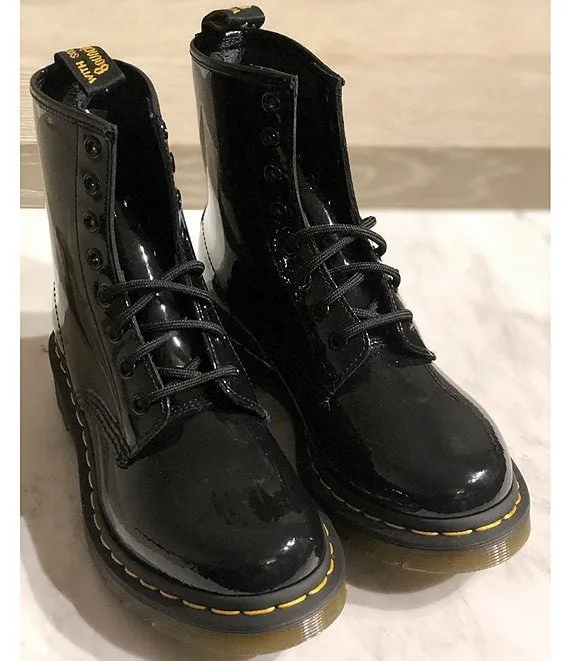 GIRLS' DR. MARTENS PATENT LAMPER BOOTS (SZ 5)