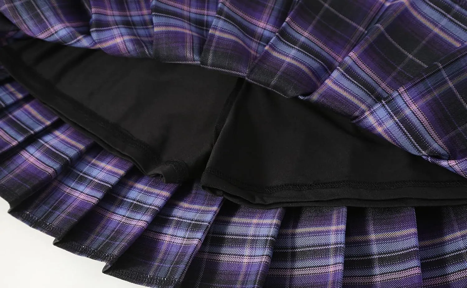 Girls' Pleated Plaid Mini Skirt with Shorts Girl Uniform School Tennis Skater Skirts Skort 2T-14Y