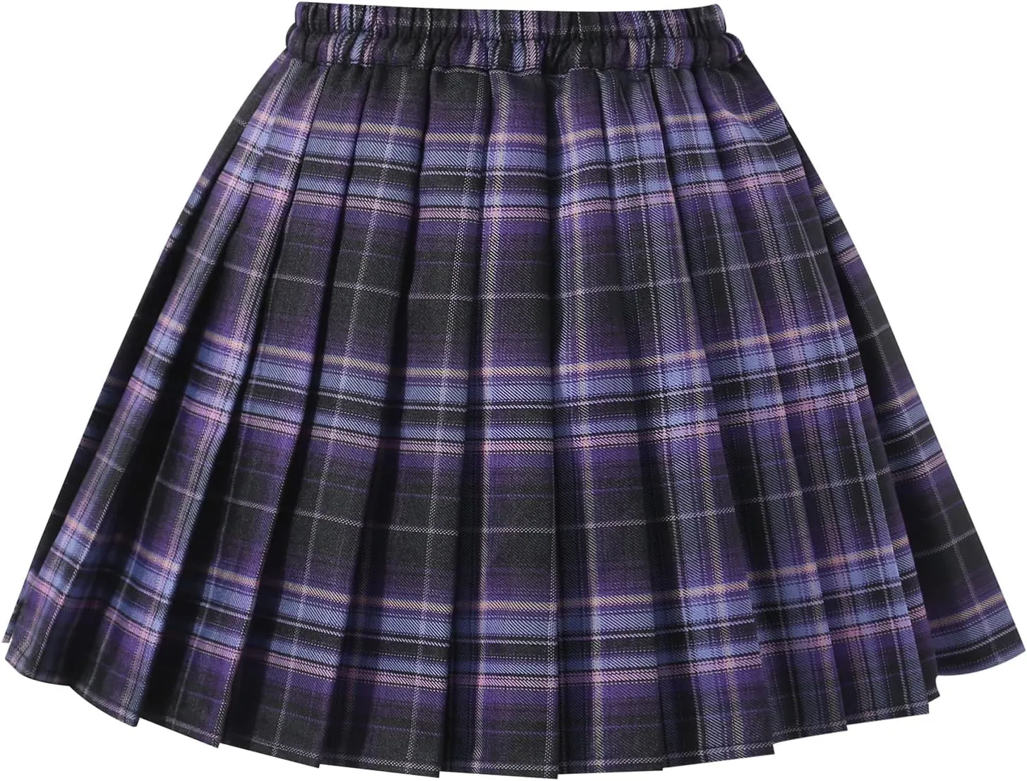 Girls' Pleated Plaid Mini Skirt with Shorts Girl Uniform School Tennis Skater Skirts Skort 2T-14Y
