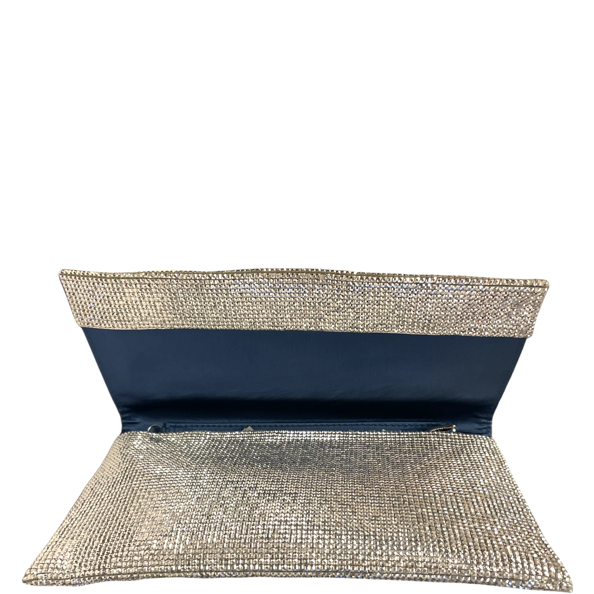 Rhinestone Flap Clutch