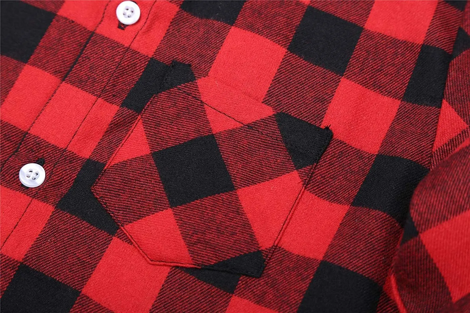 SANGTREE Mens & Boys Plaid Shirt Long Sleeve Button Down Flannel Shirts, US 3 Months - Adult 9XL