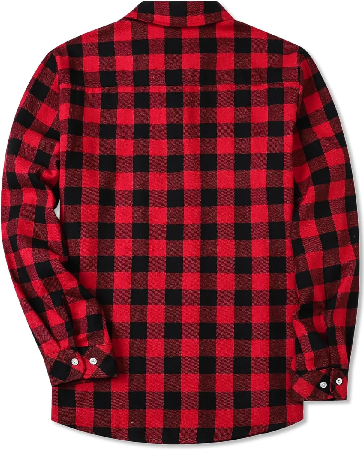 SANGTREE Mens & Boys Plaid Shirt Long Sleeve Button Down Flannel Shirts, US 3 Months - Adult 9XL