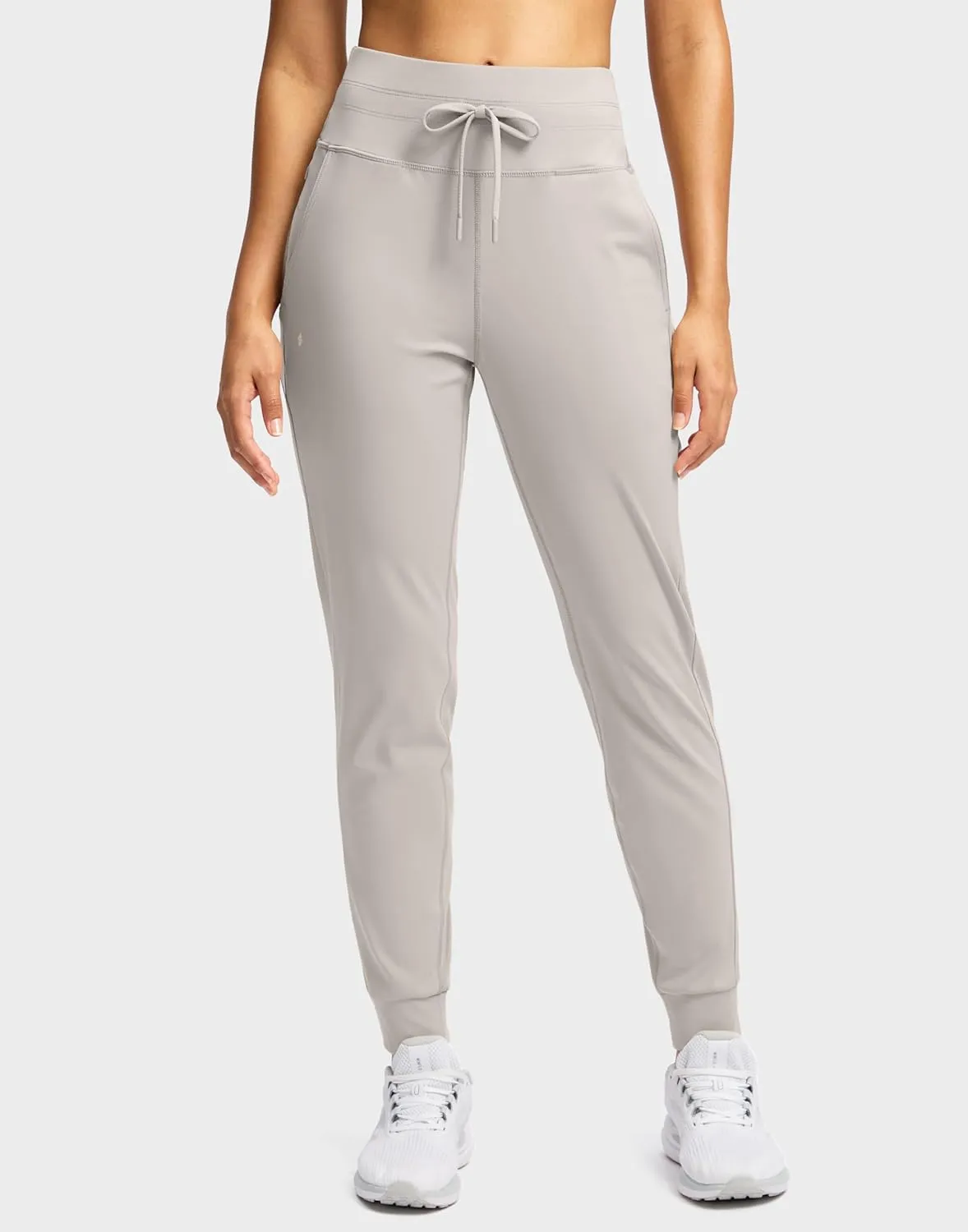 Soothfeel Womens Joggers with Zipper Pockets High Waisted Sweatpants Athletic Leggings Pants for Workout Running Yoga
