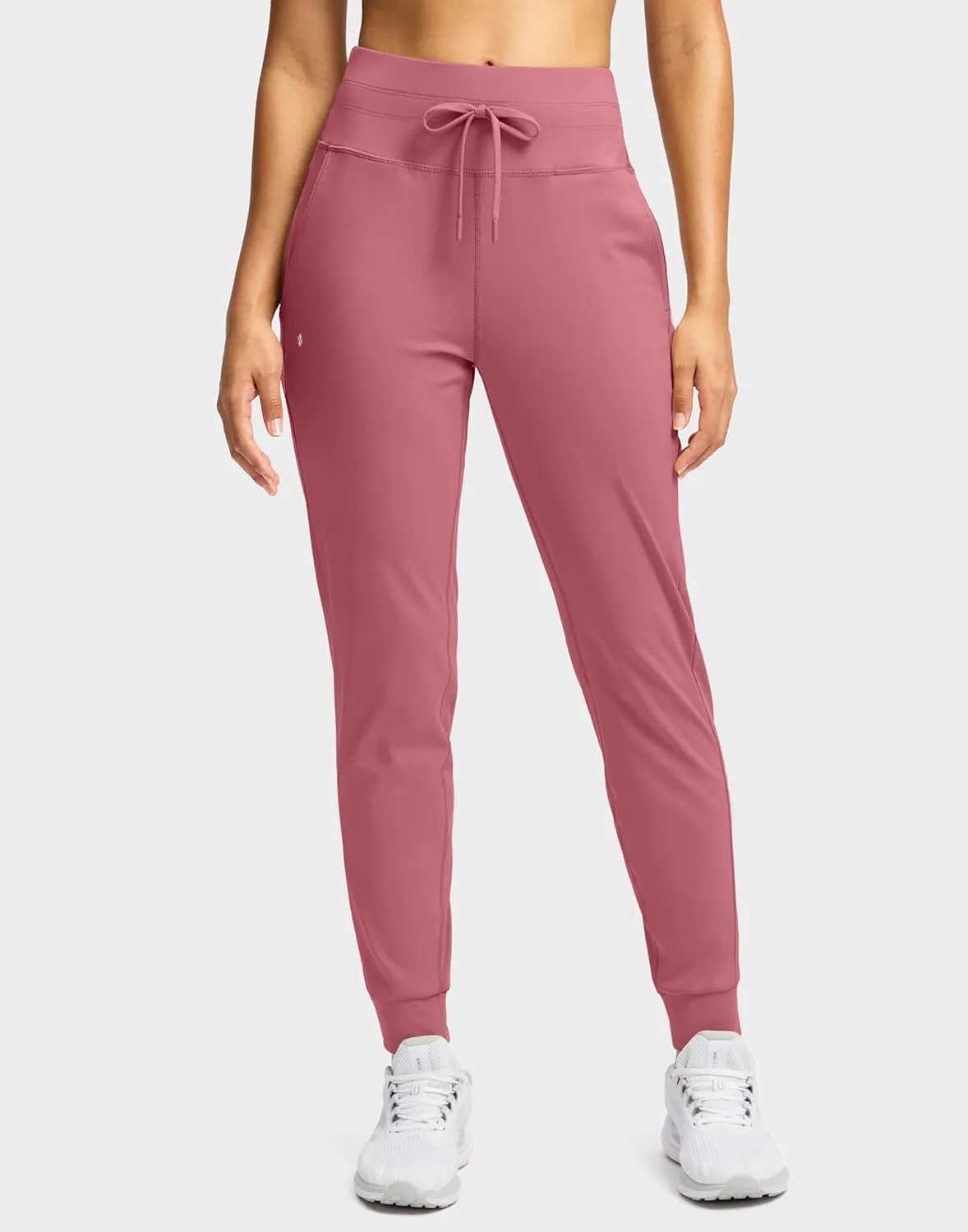 Soothfeel Womens Joggers with Zipper Pockets High Waisted Sweatpants Athletic Leggings Pants for Workout Running Yoga