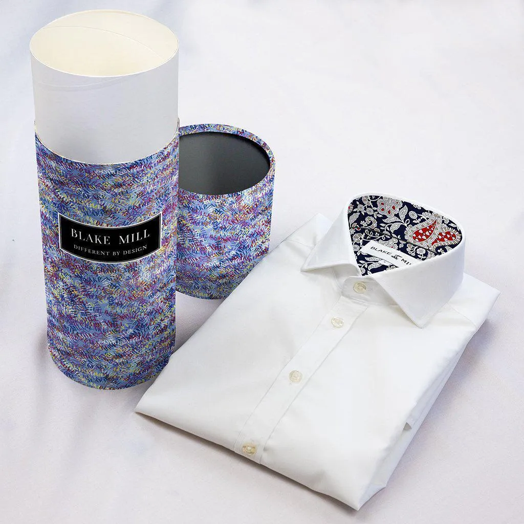 White With Radioactive Paisley Accents Shirt