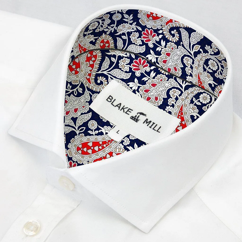 White With Radioactive Paisley Accents Shirt