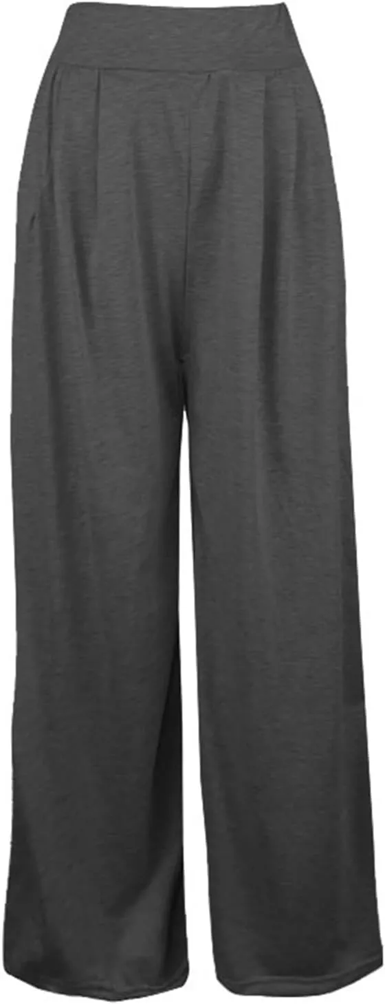 Wide Leg Yoga Pants for Women | Casual Loose Cozy Sweatpants High Waisted Lounge Flowy Pants with Pockets